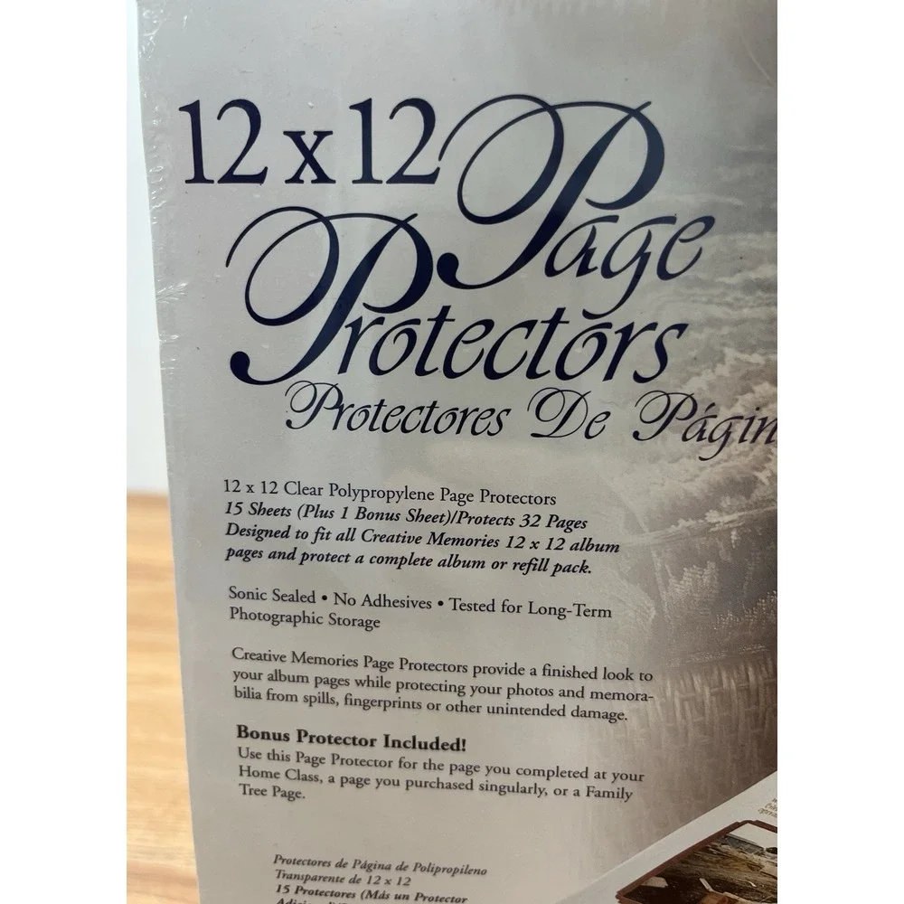 Creative Memories 12x12 Page Protectors From 1999, Pack of 16 Sheets NEW